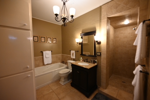 a bathroom with a sink and a bathtub